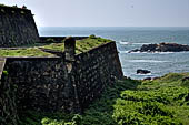 Galle - the Star Bastion (West), section of ramparts facing the new town.