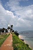 Galle - the  lighthouse (xx c) of Point Utrecht Bastion. 
