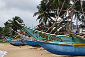 Galle - fishing boats near the little village called Dodanduwa next to Hikkaduwa city.