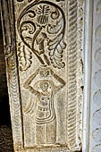 Mulkirigala cave temples - Third terrace. The Raja Mahavihara or the Old Temple. Detail of the cave entrance.