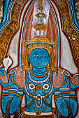 Mulkirigala cave temples - The first cave of the first terrace. Painting of Vishnu. 