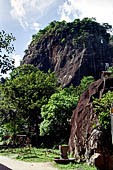 The rock of Mulkirigala cave temples.