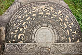 Polonnaruwa - Moonstone of the side entrance of the Hatadage.