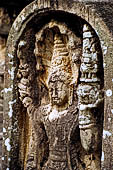 Polonnaruwa - the Vatadage. Detail of the Nagaraja of the guardstone of the southern stairway.