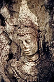 Polonnaruwa - the Vatadage. Detail of the Nagaraja of the guardstone of the western stairway.