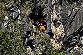 Londa - Burial chambers are carved from the cliff as far as 50 meters from the ground.  