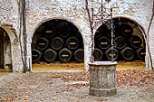 Jerez de la Frontera, Bodega Gonzales-Byass, cantina Lepanto dove si invecchia il Brandy Solera Gran Reserva Lepanto.