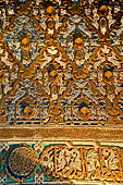 L'Alcazar di Siviglia, dettaglio della decorazione muraria del Salone degli Ambasciatori.