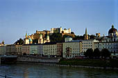 Salisburgo, vista dal ponte in prossimit del Mirabell Garten 