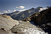 Austria , Grossglokner, veduta dal sentiero panoramico dopo il Franz Josef Haus. 