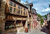Dinan, Bretagna. Casa a graticcio in rue du Petit Fort. 