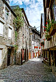 Dinan, Bretagna. Casa a graticcio in rue du Petit Fort. 