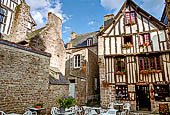 Dinan, Bretagna. Casa a graticcio. 