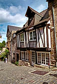 Dinan, Bretagna. Casa a graticcio in rue du Petit Fort.