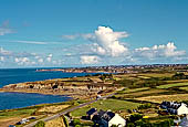 Finistère. Punta San matteo. La costa vista dall'alto del faro guardando verso Le Conquet (nord). 