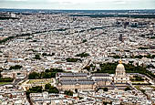 Parigi, dalla Torre Eiffel seconda terrazza l'Hotel des l'Invalides
