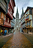 Quimper, passeggiata nel centro storico, Rue Kron. 