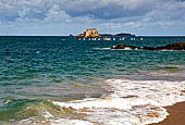 Saint-Malo, Bretagna. Saint-Malo, Bretagna. L'isolotto col Fort National.