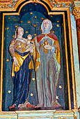 Il complesso parrocchiale, enclos, di Lampaul-Guimiliau. Chiesa di Notre-Dame, retablo di Sant'Anna. 