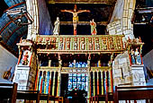 Il complesso parrocchiale, enclos, di La Roche Maurice. Jubé della chiesa di Saint-Yves.