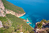 Cala Biriola vista dall'alto della Serra Overa (ca 400 mslm). 