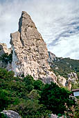 Cala Goloritze. Punta Caroddi, la guglia the domina la cala.