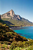 Punta Giradili, lungo la costa di Baunei. 