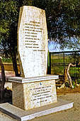 Agrigento - Contrada Caos. la stele della casa natale di L. Pirandello.