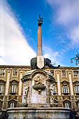 Catania, la fontana dell'elefante in piazza Ddel Duomo