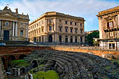 Catania - piazza Stesicoro, le rovine dell'anfiteatro romano 