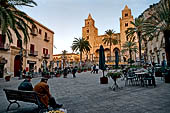 Cefal - Piazza del Duomo dominated by the cathedral. 