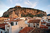 Cefal - The morning sun lights up the Rocca. 
