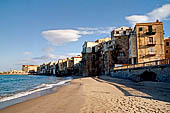 Cefal - views of the town from the beach and the lungomare. 