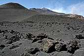Etna - From Piccolo Rifugio to the Torre del Filosofo. 'la Montagnola' on the righy with the summit craters on the background.