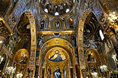 Palermo - Palazzo dei Normanni, Cappella Palatina: i catini absidali.
