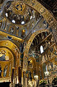 Palermo - Palazzo dei Normanni, Cappella Palatina: la cupola sopra il presbiterio col Cristo Pantocrator