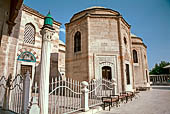 Konya, Mevl�n�  Museum. Sul cortile si affacciano i mausolei di Sinan Pasha, Fatma Hatun. 