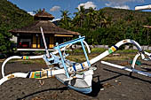 The Amed area is comprised of many traditional little fishing villages. The black sand beach is always full with the pretty traditional jukung fishing outrigger canoes lined up on the sand.