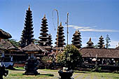 Mother Temple of Besakih - Bali. Temple complex called Pedarman and dedicated to the great family lineages of the island. Multi roofed Meru shrines.