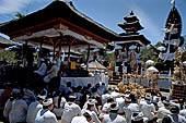 Pura Gelap - Mother Temple of Besakih - Bali. Temple ceremony in the third courtyard.