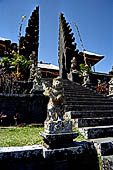 Mother Temple of Besakih - Bali. Mythological figures from the Mahabharata epic on the terraces at the entrance to Pura Penataran Agung.