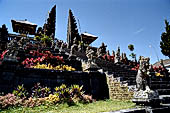 Mother Temple of Besakih - Bali. The monumental stairway leading to the Candi Bentar of the Pura Penataran Agung.