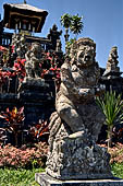 Mother Temple of Besakih - Bali. Mythological figures from the Mahabharata epic on the terraces at the entrance to Pura Penataran Agung.