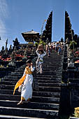 Mother Temple of Besakih - Bali. The monumental stairway leading to the Candi Bentar of the Pura Penataran Agung.