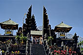 Mother Temple of Besakih - Bali. The monumental stairway leading to the Candi Bentar of the Pura Penataran Agung.