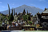 Mother Temple of Besakih - Bali. The complex with the Gunung Augung in the  background.