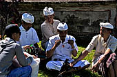 Mother Temple of Besakih - Bali. Street sellers along the processional way to the temple.