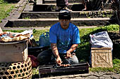 Mother Temple of Besakih - Bali. Street sellers along the processional way to the temple.
