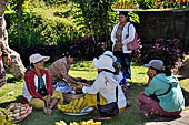 Mother Temple of Besakih - Bali. Street sellers along the processional way to the temple.