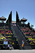 Mother Temple of Besakih - Bali. The monumental stairway leading to the  Candi Bentar of the Pura Penataran Agung.